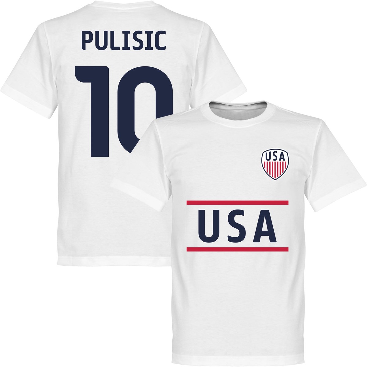 1199x1200-295 USA Pulisic 10 Team T-Shirt - XXL - Afbeelding 1
