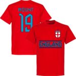 Engeland Mount 19 Team T-Shirt - Rood - Kinderen - 128