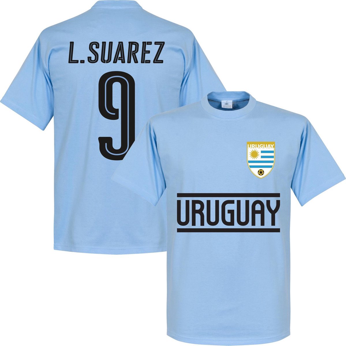 1199x1200-327 Uruguay L. Suarez 9 Team T-Shirt - M - Afbeelding 1