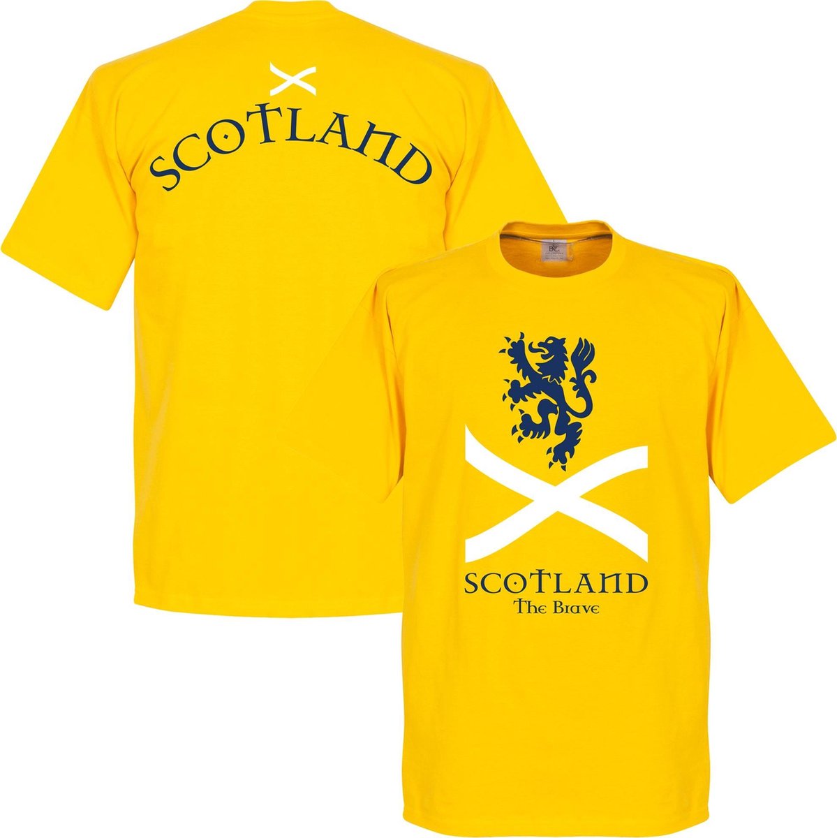1199x1200-381 Schotland The Brave T-Shirt - Geel - XXL - Afbeelding 1