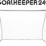 Ocean 5 Grote Voetbalgoal Goalkeeper, XXL Outdoor Voetbaldoel voor in de Tuin, van Metaal, Professionele Voetbalgoal Kind, Tiener en Volwassene, extra groot, 2,4 meter
