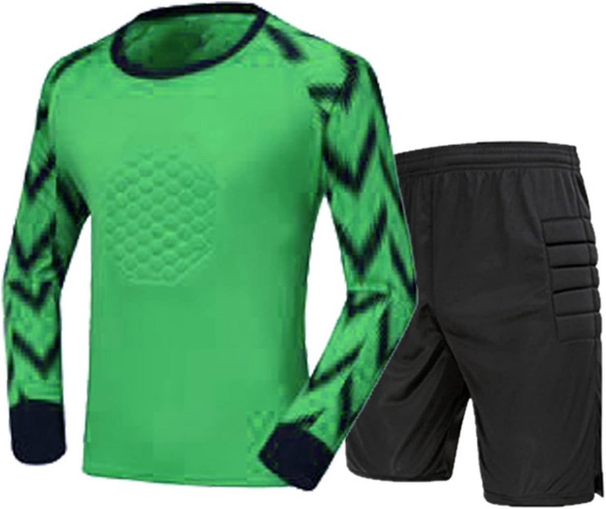 1200x1008-1 Keeperset voor kinderen, kort keepersshirt met lange mouwen en short - Afbeelding 1