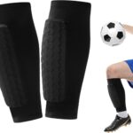 Scheenbeschermers Kinderen - Beenbeschermers Voetbal - Sport Bescherming - Honingraat Schokdemping - Unisex Maten - Zwart