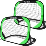 Voetbaldoel Pop-up - Kindervoetbal net - Buiten spelen - Draagbaar en snel - 1 x 07 meter - Groen