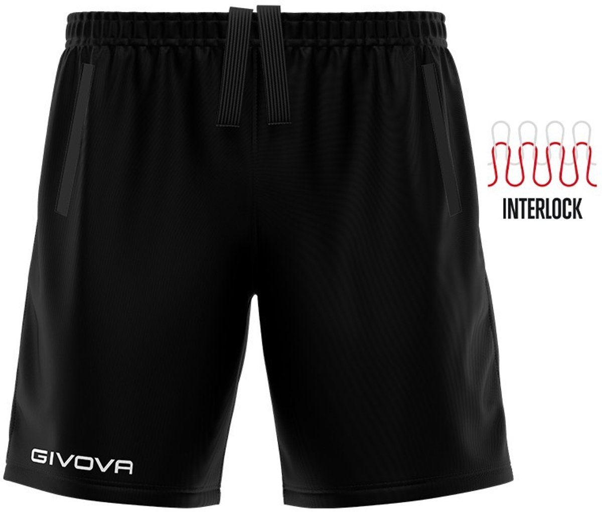 1200x1020 Sportbroekje Givova Pocket Zwart Zwart - XS - Afbeelding 1