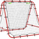 Voetbal Rebound Net - Rood - Staal - 5 Standen Verstelbaar