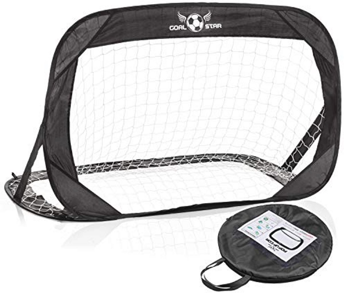 1200x1024 Pop-Up Voetbaldoel 120x80x80cm - Automatisch op te vouwen met draagtas - Afbeelding 1