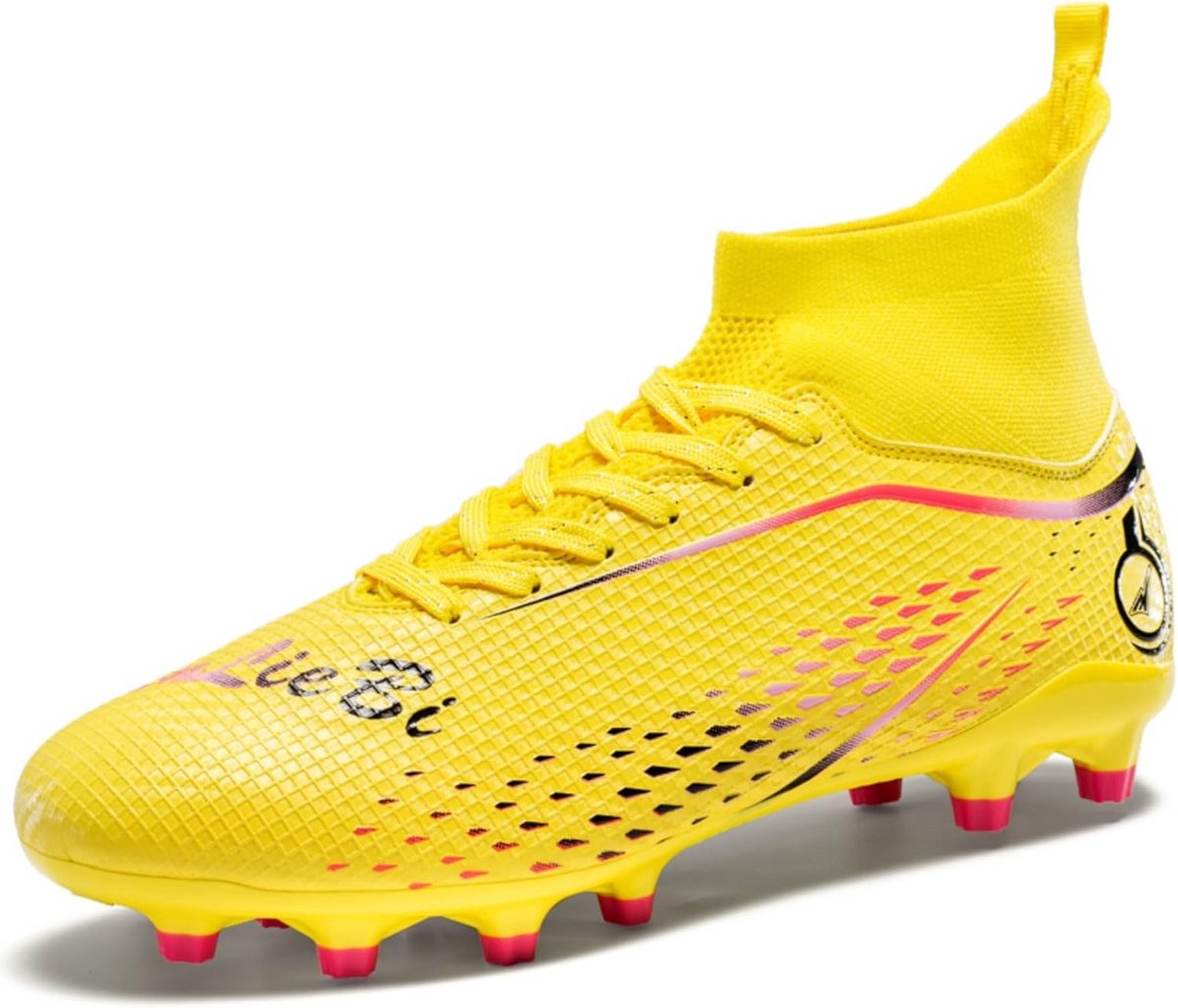 1200x1027-3 Heren Voetbalschoenen Hoog Model Noppen - Professionele Trainingsschoenen voor Buiten en Turf - Afbeelding 1