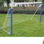 Voetbaldoel Set met Stalen Frame - 240 cm - Draagbaar en Weerbestendig - Outdoor Training Net - Inclusief Draagtas - Tuin en Sport Training - en - Oefenaccessoires