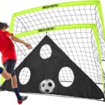 Voetbaldoelen Set - Trainingsdoelen - Schietvaardigheid Oefenen - Inclusief Target Gate - 6x4 FT - Geel