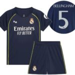 Real Madrid Voetbaltenue Bellingham Uit - 2025-2026 - Voetbaltenue Kinderen - Shirt en Broekje - Jongens en Meisjes --128