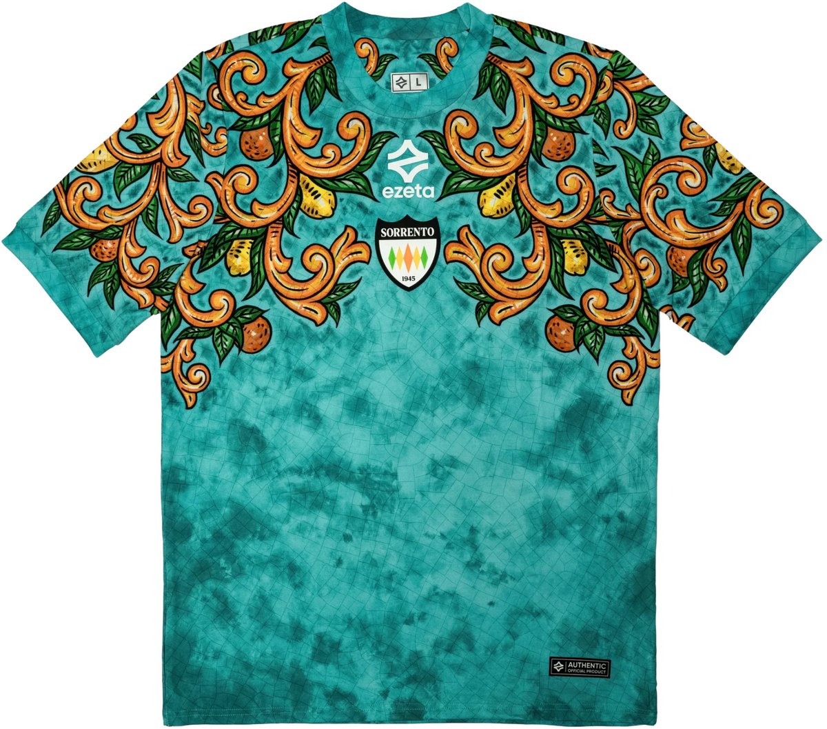 1200x1057-2 Sorrento Keepersshirt 2025/26 - Italië Voetbalshirt - Sorrento - Maat XL - Ezeta - Globalsoccershop - Afbeelding 1