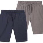 Set van 2 Jongens Jersey Shorts in Navy en Charcoal of Grijs en Zwart – Sportieve en Casual Kleding voor Jongens