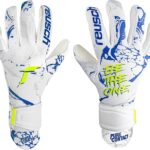 Keeperhandschoenen Junior Zilver Zeer Goede Grip Binnennaad Maat 5,5