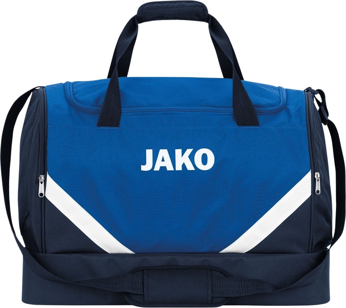 1200x1069-1 Jako Iconic (Junior) Sporttas Met Bodemvak - Marine / Royal | Maat: UNI - Afbeelding 1
