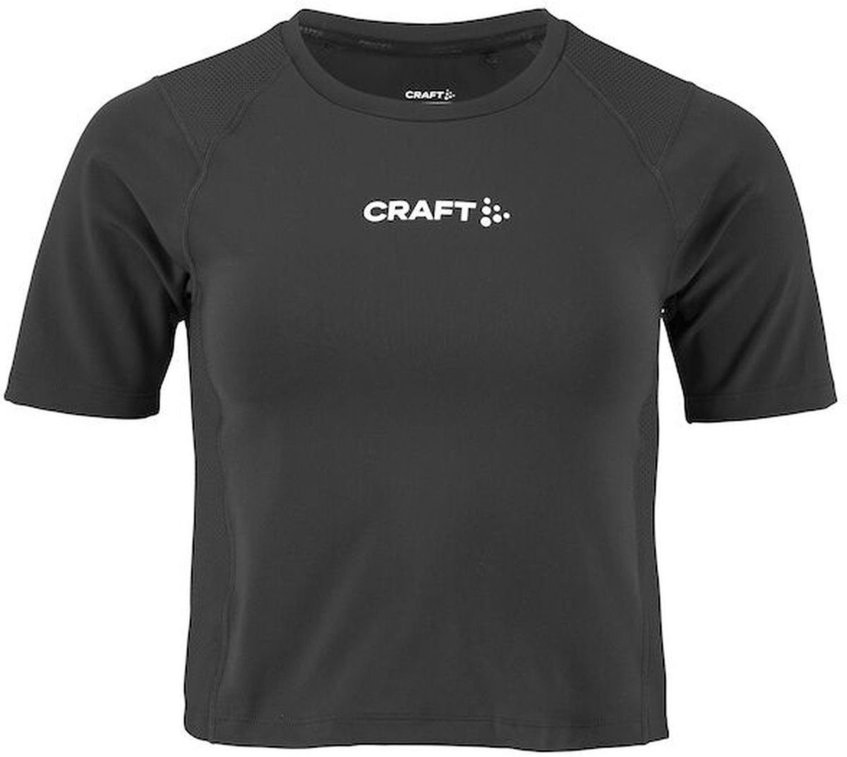 1200x1072-3 Craft Rush 2.0 Crop Top Dames - Zwart | Maat: S - Afbeelding 1