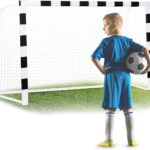 Voetbaldoel voor kinderen en volwassenen met beschermhoes - zwart/wit