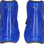 Allecto Plus - Scheenbeschermers voetbal volwassenen blauw, 1 paar - Training sportieve bescherming
