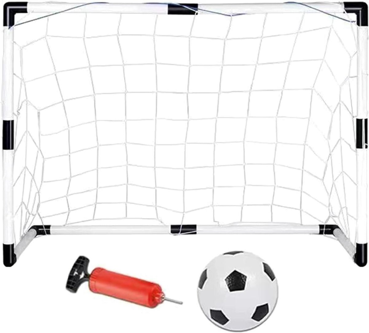 1200x1083-5 Voetbaldoel Net - Voetbaldoel Kinderen - Voetbaltraining Oefenen - Snelle Installatie - 95 x 70 x 48 cm - Niet gespecificeerd - Afbeelding 1