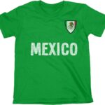 Mexico Voetbal T-Shirt 2022 Land Drapeau - Geschikt voor Dames, Heren en Kinderen - Groen