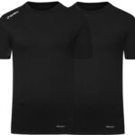 2-Pack Sondico compressie korte mouw sportshirt - heren - Black - maat 3XL
