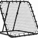 Voetbal Rebounder - Trainingsapparaat Net - Voetbaltraining Verbeteren - Verstelbare Hoek - 100 x 85 x 100 cm - Zwart