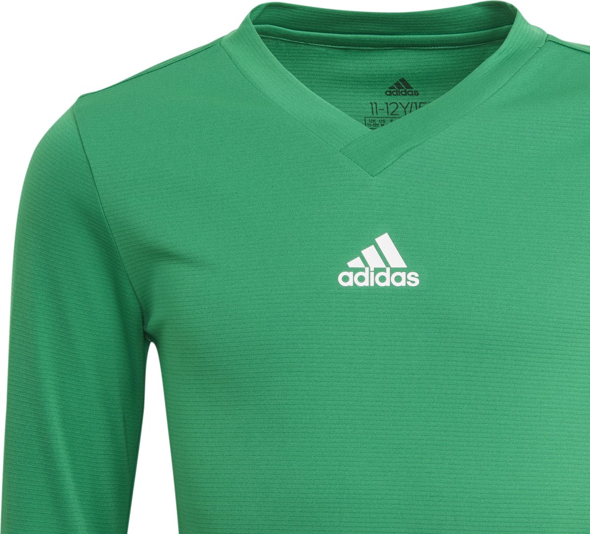 1200x1087 adidas - Team Base Tee Youth - Voetbal Ondershirts - 152 - Groen - Afbeelding 1