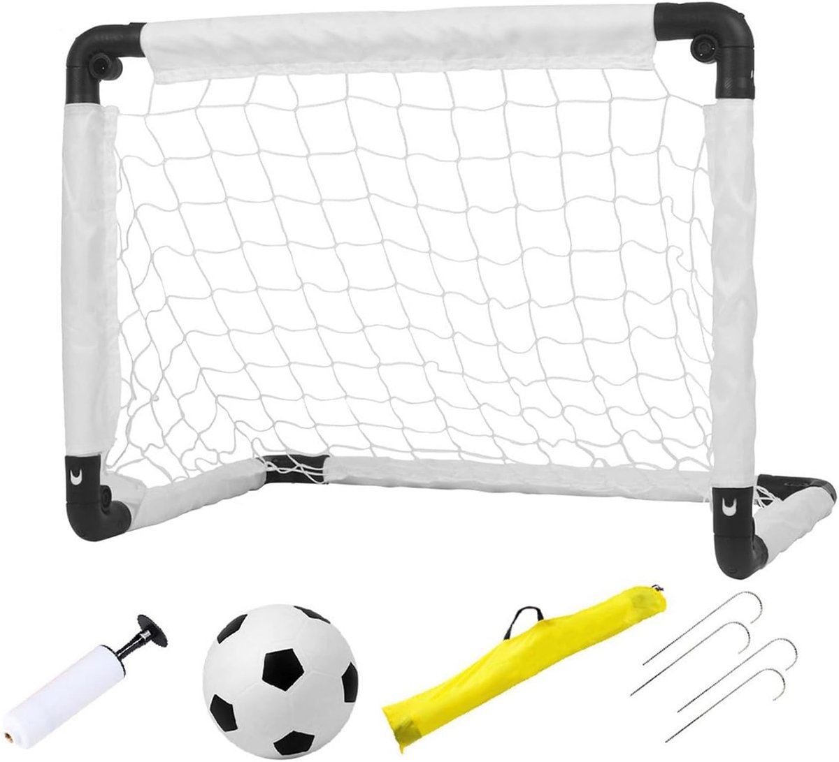 1200x1091-1 Voetbaldoeltjes Kinderen - Mini Doeltjes - Buiten Trainen - Draagbaar Met Zak - 60x45x45cm - Afbeelding 1