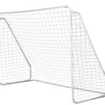 Voetbaldoel 301×120×200 cm – Stevig Metalen Frame met PE Net – Trainingsdoel & Voetbalkooi – Inclusief Grondpinnen – Wit