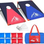 Allecto Plus - Draagbaar maisspel voor volwassenen en kinderen - PVC omlijsting - Inclusief 8 maïszakken en draagtas - Maisspel voor buiten en binnen - Tuin, strand, gazon - 3 x 2 voet.