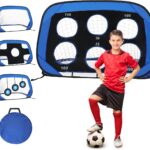 Voetbaldoel met 4 Speelmodi en Draagtas voor Kinderen en Volwassenen
