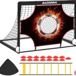 Pop-up Voetbaldoel voor Kinderen met Bullseye en Tas - Set van 2