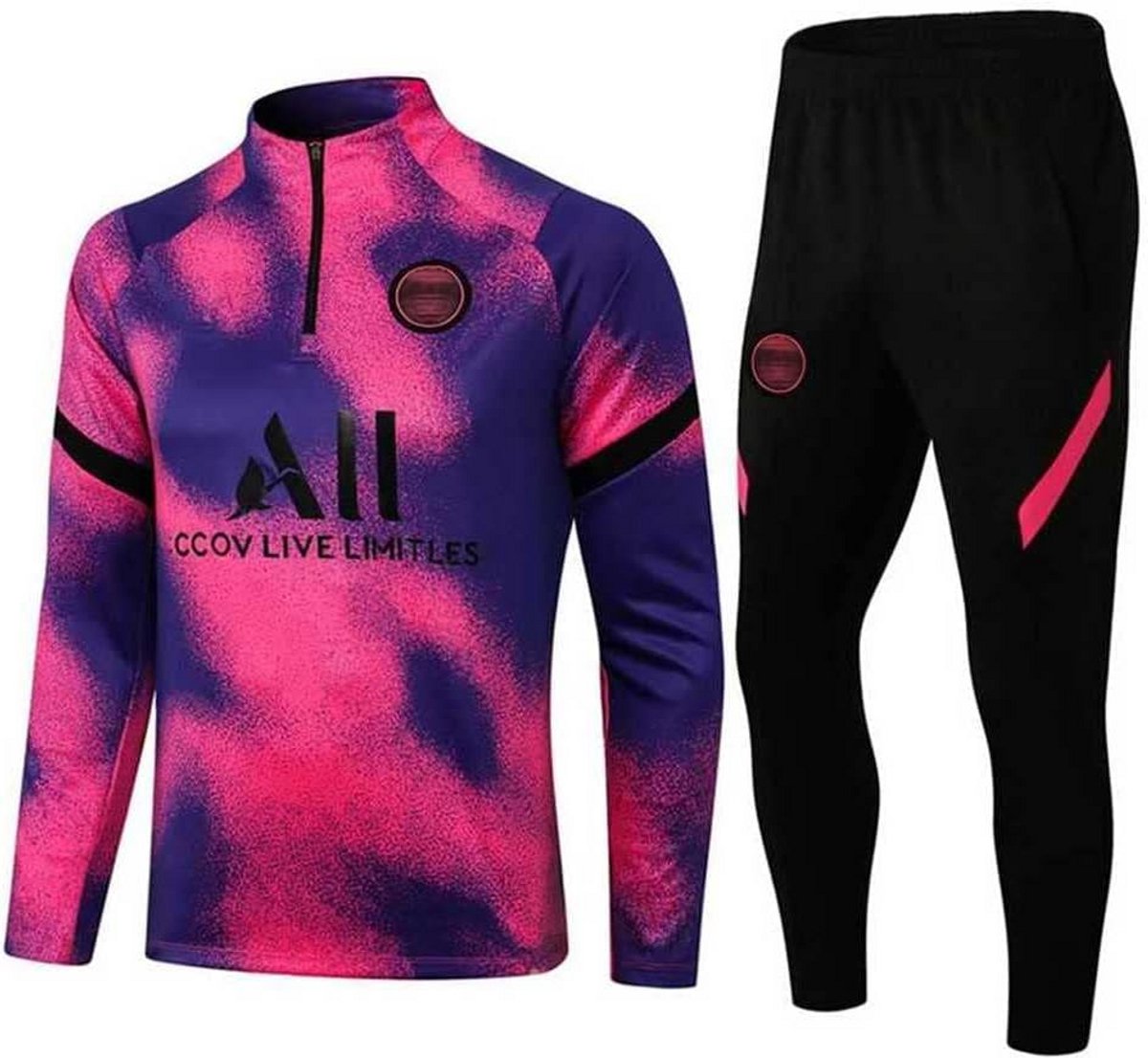1200x1106-1 Trainingspak met Lange Mouwen voor Lente en Herfst - Comfortabel en Ademend Voetbalkleding - Afbeelding 1