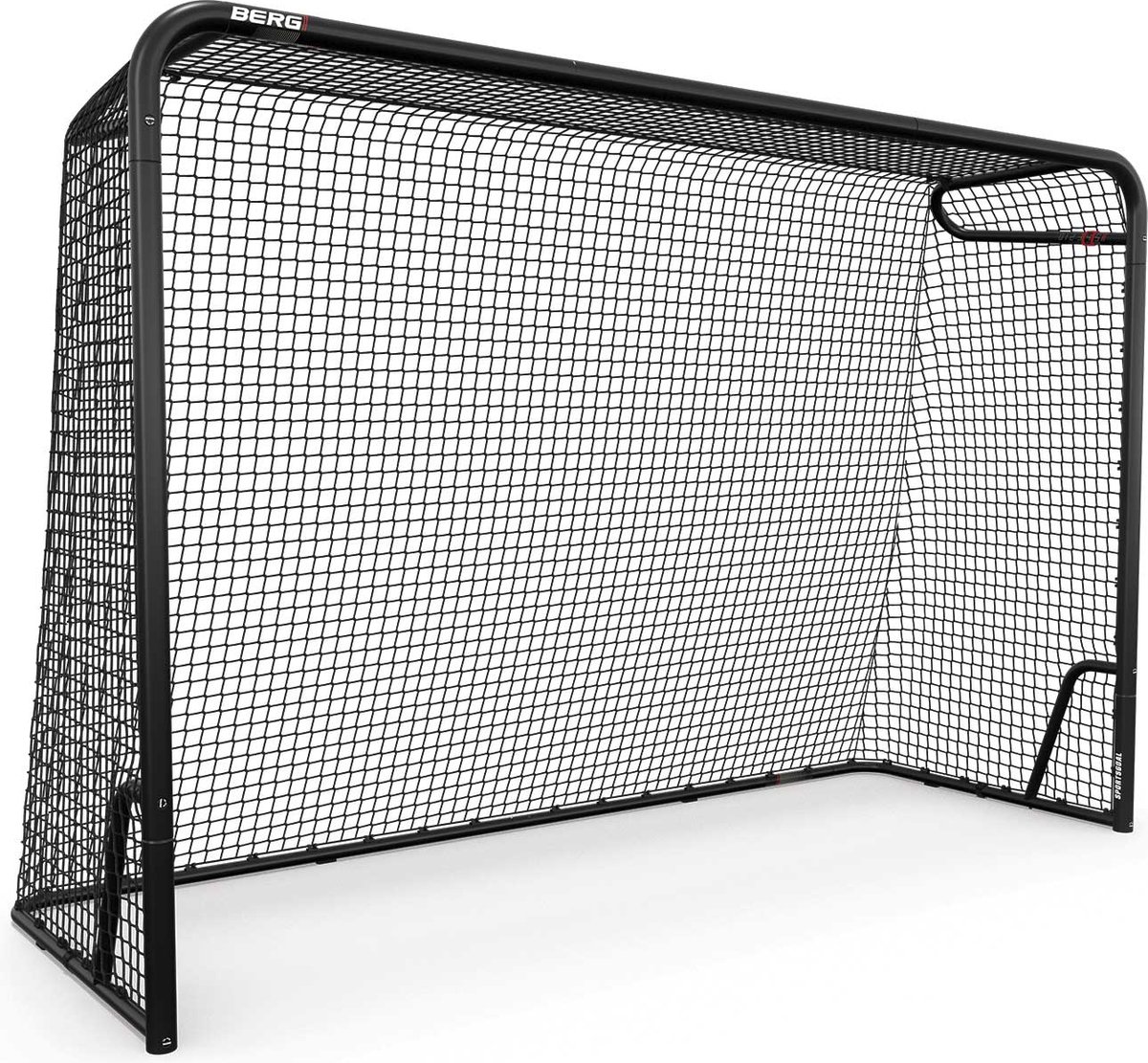 1200x1111-2 BERG SportsGoal L Voetbaldoel 300x200 cm – Voetbaldoel met geïntegreerde scoreteller – Inclusief 4 pionnen – Voetbaldoel zwart/rood - Afbeelding 1