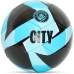 Manchester City Voetbal - Maat 5 - Zwart - Lichtblauw - Buitenspeelgoed - Sport & Spel - Voetballen - Officiële Manchester City Merchandise