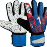 Voetbal keepershandschoenen blauw voor volwassenen