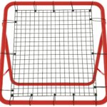 100 x 100 x 65 cm, rebounder voor voetbal, draagbare voetbaldoelen met stalen frame en rebound-net, hoekverstelbaar, 4 hoekverstelbaar, voetbalrebounder, doelwand voor tuin, park, strand NAIZY