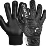 Reusch Attrakt Starter Solid Finger Support Junior Black Keepershandschoenen Kinderen - Maat 5