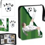 Voetbal kaarten verzamelalbum, 400 kaarten, 50 pagina's, waterdicht, 3-ring mechanisme, geschikt voor alle soorten ruilkaarten