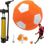 Curve Voetbal Maat 5 van Rubber met Pomp, Net en Naalden voor Training en Wedstrijden voor Jongeren en Volwassenen, Geschikt voor Binnen en Buiten