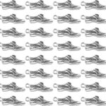 Voetbalschoenen Hangers 60 Stuks - Sport Bedels Zilver voor Sieraden Maken