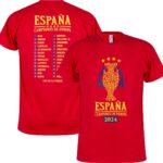 Spanje Campeones de Europa 2024 Selectie T-Shirt - Rood - XXL