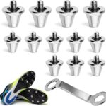 Set van 12 Voetbalschroefpinnen, Vervangende Caps voor Voetbalschoenen, Inclusief Stud Wrench en Universele Draad voor Zachte Grond