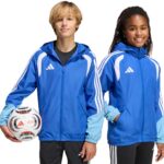 adidas Jas Kinderen Tiro 26 Competition All Weather Blauw - Maat 140cm