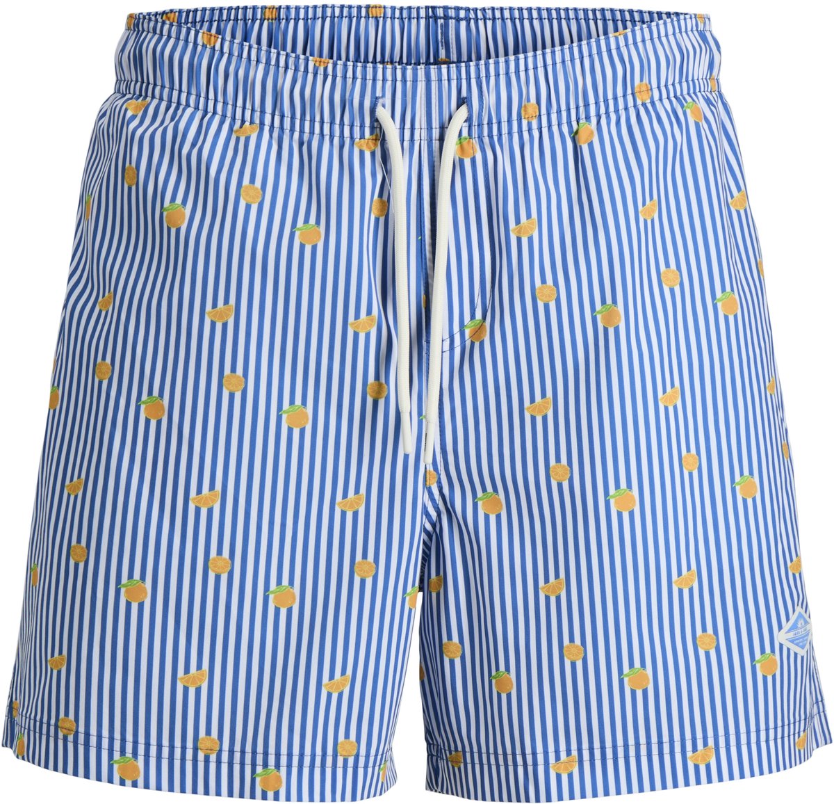 1200x1156-24 Jack & Jones Maui Breeze Mini Stripe Zwemshort Heren - Maat XL - Afbeelding 1