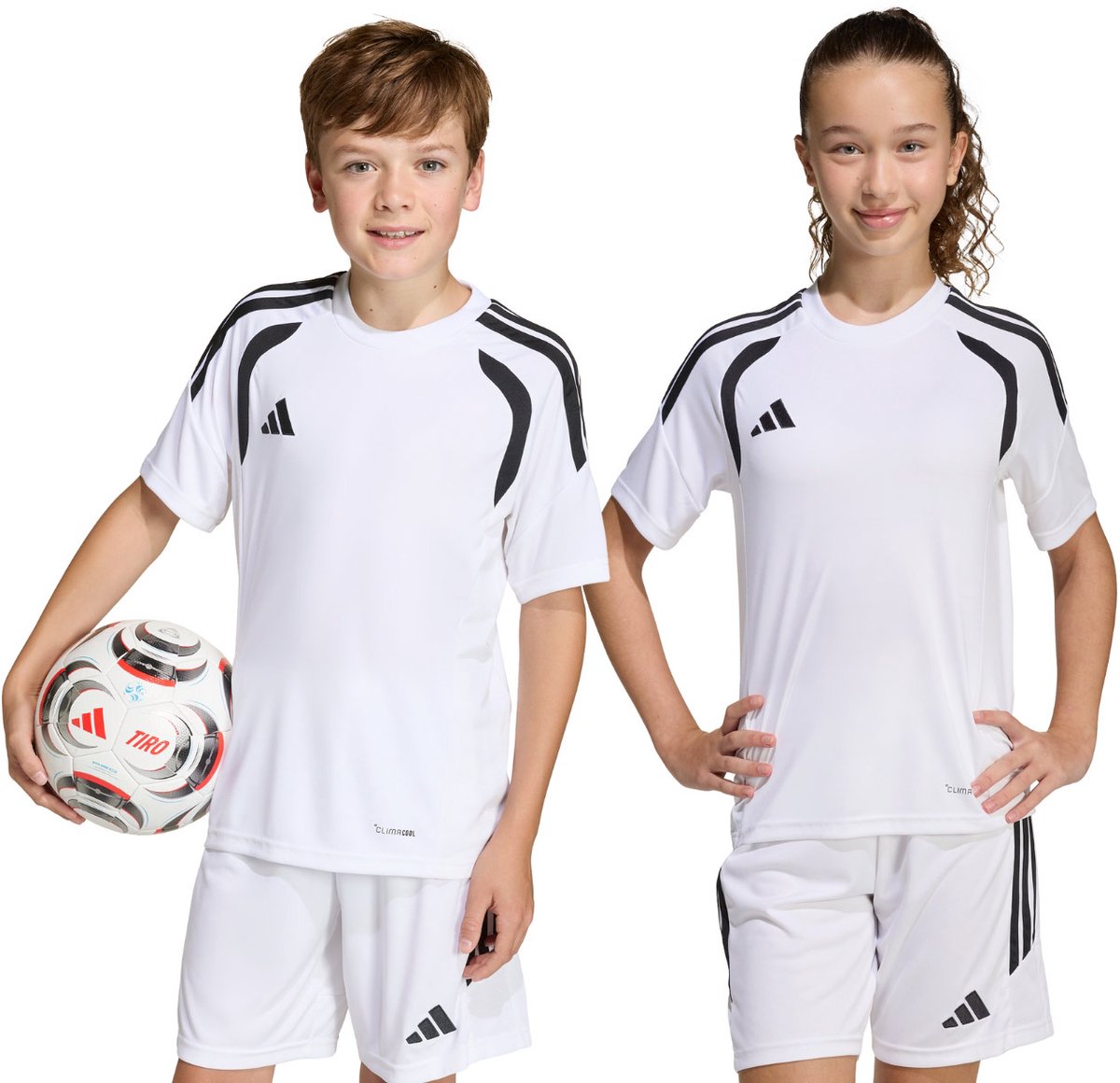 1200x1160-24 adidas T-shirt Kinderen Tiro 26 League Jersey Wit - Maat 128cm - Afbeelding 1