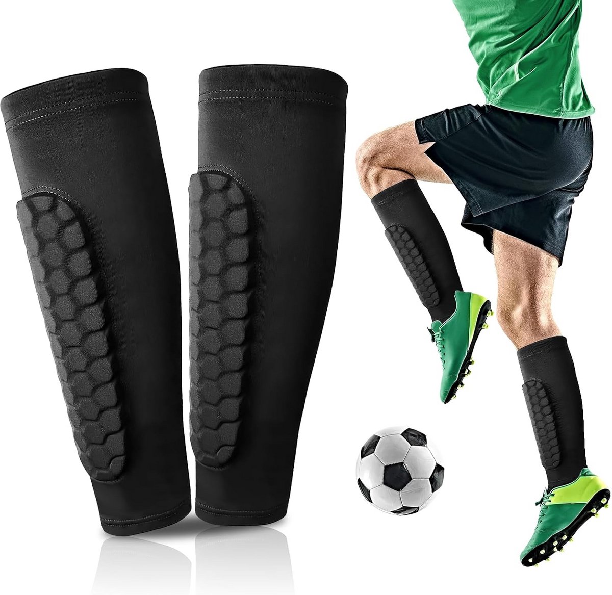 1200x1167-15 Scheenbeschermers Kinderen Voetbal - Ademend & Antislip voor Jongens en Meisjes - Afbeelding 1