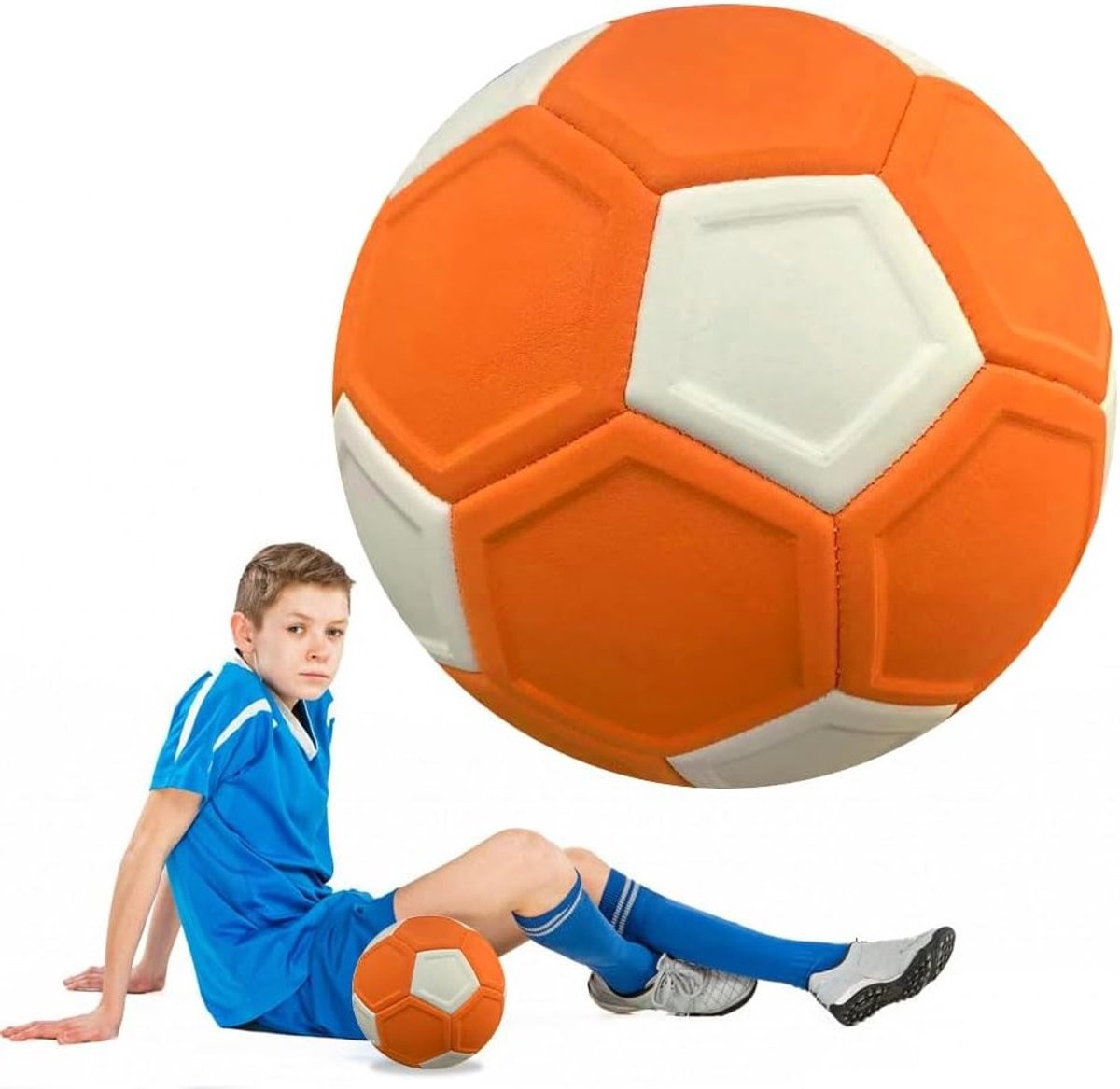 1200x1167-9 Curve Ball Voetbal Maat 5 - EVA Rubber Wandelen, Waterdichte Wedstrijdbal voor Kinderen en Tieners, Ideaal voor Training en Speelplezier - Afbeelding 1