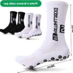 Ademende Grip Sokken voor Voetbal, Antislip Siliconen Onderkant, Middelgrote Buis, Elastische Voetbalsokken voor Maat 39-46, Ideaal voor Sport en Training
