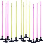 Precision Grenspalen 150 Cm Pvc Geel/roze 13-delig